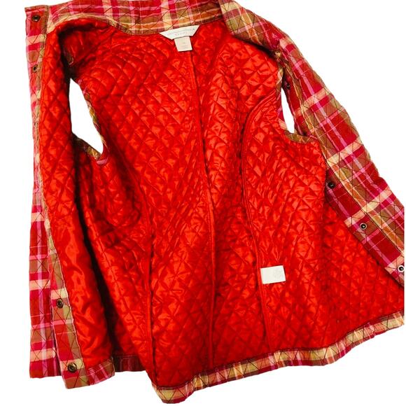 Christopher & Banks Quilted Vest Petite‎ Medium Red Lightweight Layer - Picture 8 of 9